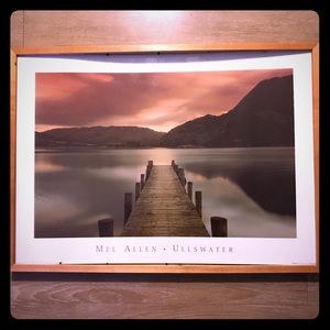 Framed Ullswater Art Print 28”x21” by Mel Allen